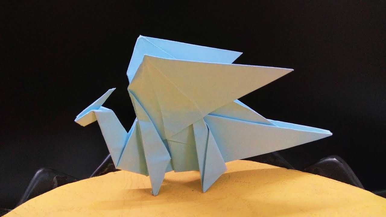 Hướng dẫn cách gấp giấy hình con rồng - Origami Dragon - Nghệ ...