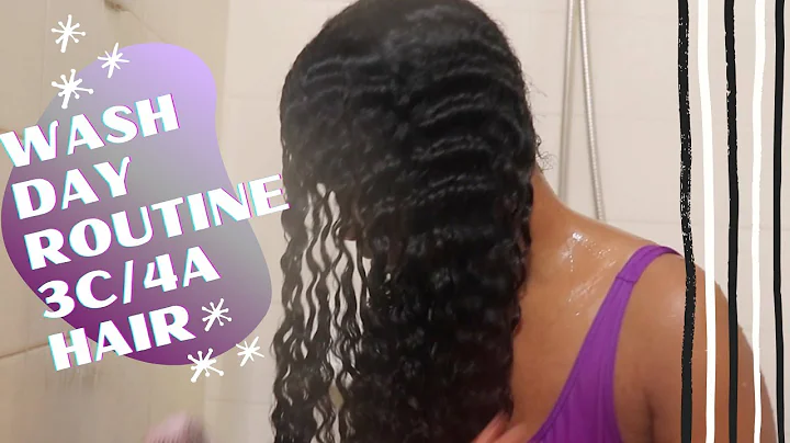 Wash Day Routine on Mid Back Length 3C/4A Hair | Protective Styling