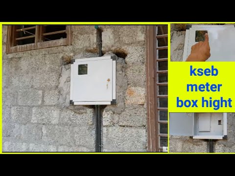 house meter box fitting  3 phase single phase hight#kseb#i love god/meter box hight from floor
