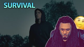 EMINEM - SURVIVAL [ REACTION ] IM SLIGHTLY CHANGING MY OPINION OF EMINEM...