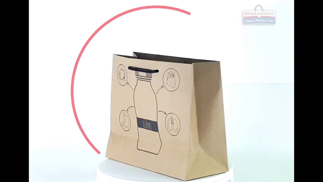 ▷ Bolsas de papel - Bolsas de papel Kraft Grandes Impresas o anónimas