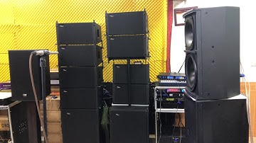 Test Thử Line Array Lux acoustic LA-10 và LA-18 ( Mở Hộp Crossover Số Lux acoustic DX480 )