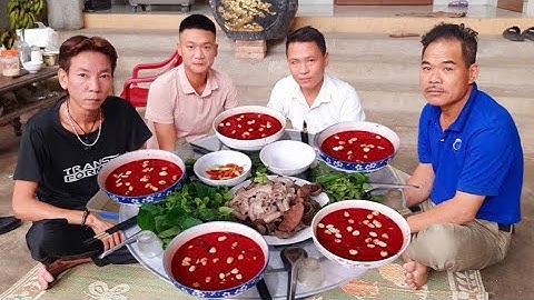 THÁNH ĂN TIẾT CANH. LÀM NĂM TÔ TIẾT CANH MỜI ANH EM ĂN SÁNG | NGUYỄN NGỌC BIỂN HN.