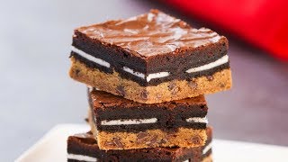 These slutty brownies are a mouthwateringly combination of brownies,
oreo cookies and cookie dough for decadent sweet treat. great snacks,
parties, tai...