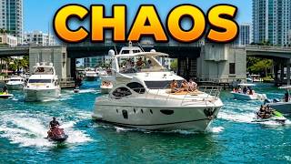 INSANE MIAMI RIVER CHAOS - PARTY BOATS & YACHTS NON STOP
