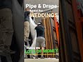 Pipe &amp; Drape Rental For WEDDINGS [MONEY MAKER] #shorts