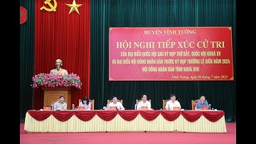 VIDEO: Đại biểu Quốc hội và đại biểu HĐND tỉnh tiếp xúc cử tri huyện Vĩnh Tường