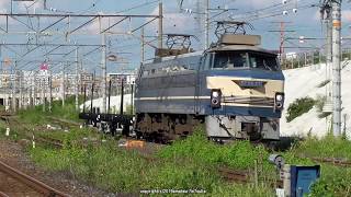 JR貨物　EF66 27号機が牽引する1883ﾚ チキ貨物列車を撮影（R1.9.3)