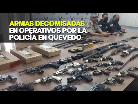 Más de 200 armas fueron decomisadas en operativos en Quevedo