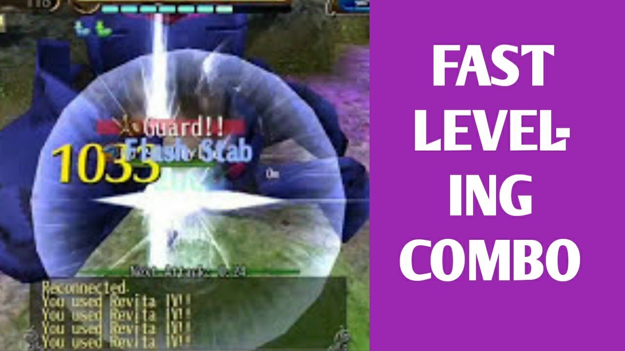 How to Leveling Combo Level (fast) Toram Online YouTube