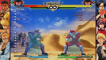 CAPCOM FIGHTING COLLECTION 2 CVS2 M Bison Paint The Fence!
