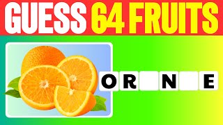 Can You Guess The Fruit Without Vowels? 🍓🍑🍌 | 64 Different Types Of Fruit