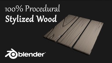 Easy Stylized Wood Material in Blender (100% Procedural)