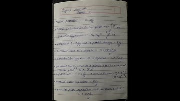 electric potential and capacitance Formulas | All formulas of chapter 2 physics class 12