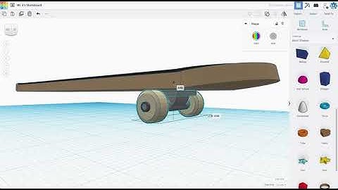 How to model a Skateboard in Tinkercad