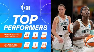 Sabrina Ionescu, Jazmine Jones Deliver Tough Play To Help Liberty Defeat Mystics (July 3, 2021) Sabrina Ionescu, Jazmine Jones Deliver Tough Play To Help Liberty Defeat Mystics (July 3, 2021)