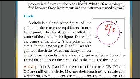 5th Standard | Mathematics | Part II | Chapter 7 | Circles | Karnataka State Syllabus