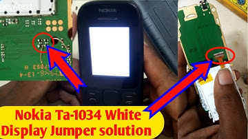 nokia ta 1034 white display solution in Hindi 2019