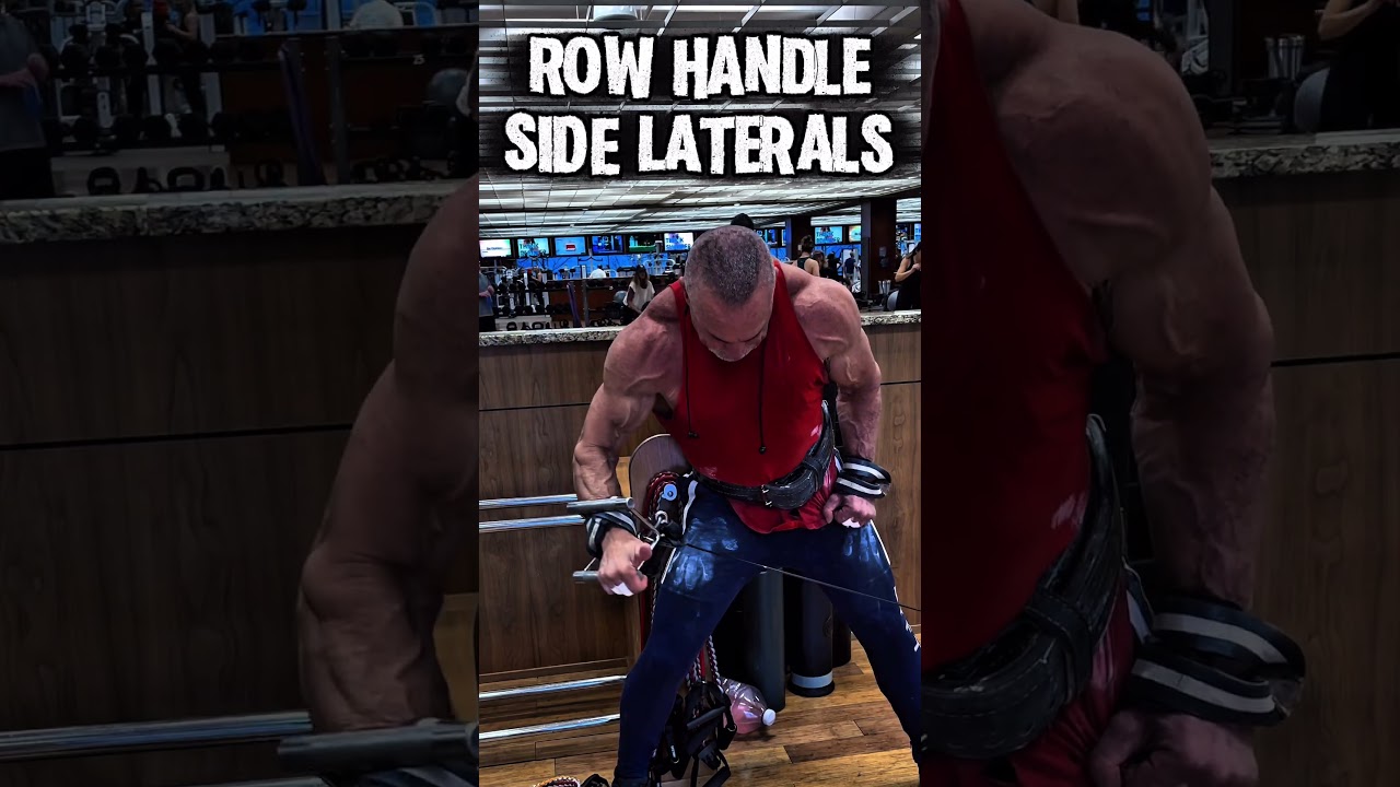 ROW HANDLE SIDE LATERALS FOR BETTER ISOLATION OF THE SIDE DELTOIDS