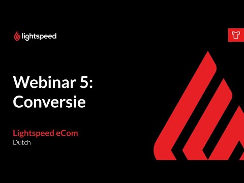 eCom Webinar 5 - Conversie (NL)