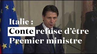 Italie : Giuseppe Conte renonce à être Premier ministre