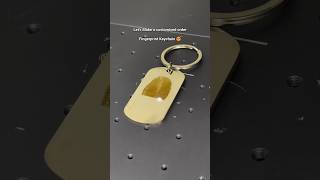 POV: Making a customised fingerprint Engraving Keychain ✨❤️ #foryou #explore #making #viral