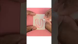 Bubble Letter U - Easy - #shorts, #mildliners
