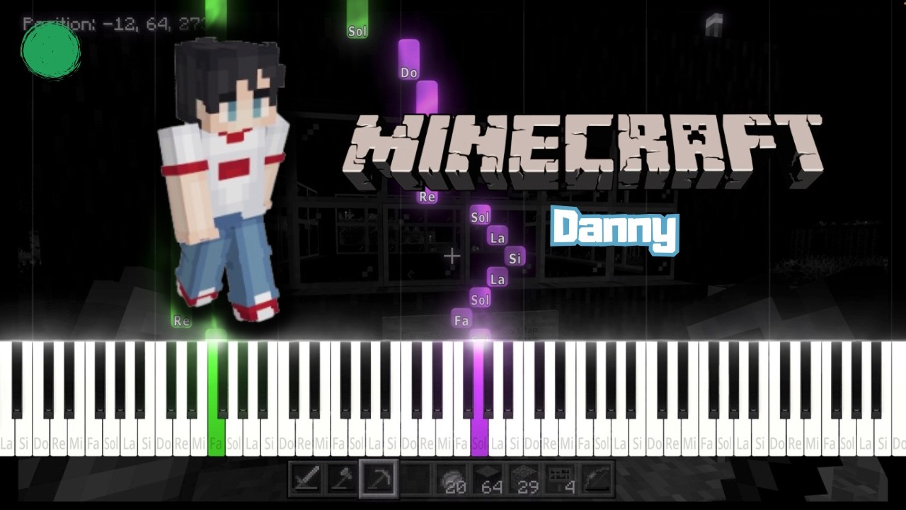 Danny (Minecraft) · C418 (MUY FÁCIL) I Piano tutorial - YouTube