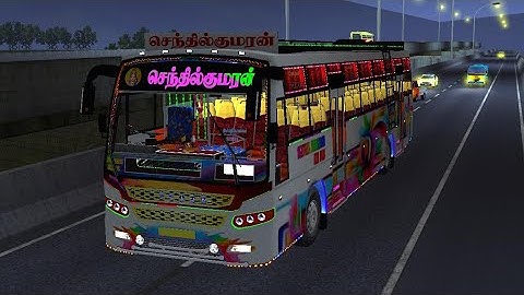 🎀 SENTHIL KUMARAN BUS MOD (ALPHA MOTERS) LIGHT TESTING VIDEO /COMING SOON BUSSID