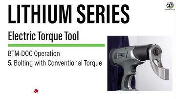 HYTORC LITHIUM SERIES (BTM SERIES) - 5. Conventional Toque