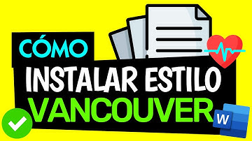 Instalar ESTILO VANCOUVER en WORD 2019 (365, 2016, 2013, 2010)  (👍)