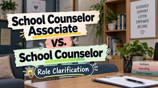 What is the difference between a School Counselor Associate and a School Counselor