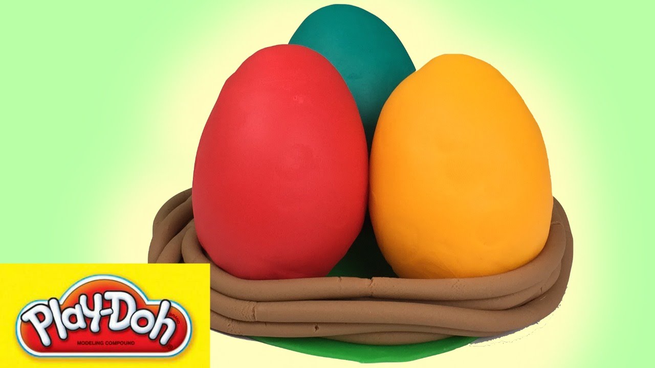 play doh easter eggs