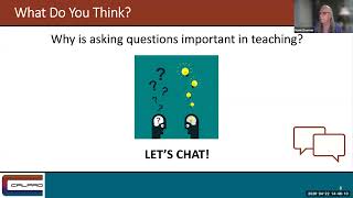 Questions to Build Thinking Skills (FOC) Webinar, April 22, 2026
