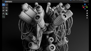 Make a robotic enemy - Grid Modeler (blender addon)