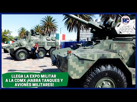Así es la EXPO de MILITARES en la CDMX // HABRÁ TANQUES Y AVIONES MILITARES // 2022