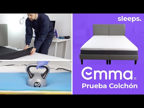 Colchón + almohadas Emma Sleep Hybrid Premium confort firme