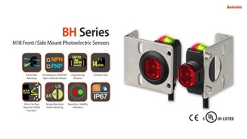 Autonics : M18 Front/Side Mount Photoelectric Sensors BH Series