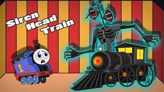 Thomas VS Siren Head Train Locomotive #soloanimation