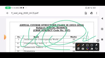 class 9 social science (sst) syllabus 2023-24 / sst Mid term syllabus 2023 class 9 in english medium