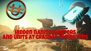 No Man's Sky - Hidden Nanite clusters and units at crashed freighters screenshot 5