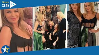 Amanda Holden flashes underboob in daring sheer dress with celeb pals