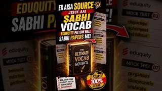 EDUQUITY PATTERN KI VOCAB KAHA SE AA RHI HAI?? #ssc #education #ssccgl #sscchsl