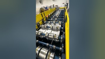 Rolling Galvalume PBR-Panel metal roofing this AM! #rollformmachine #rollform #rollforming #machine