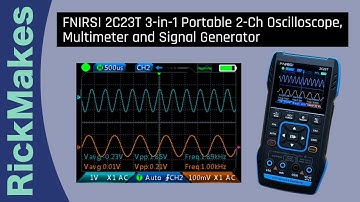FNIRSI 2C23T 3-in-1 Portable 2-Ch Oscilloscope, Multimeter and Signal Generator