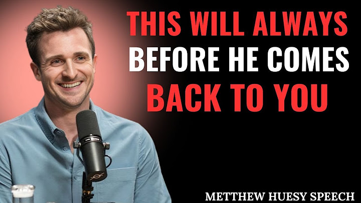 THIS WILL ALWAYS HAPPEN BEFORE HE COMES BACK TO YOU | MATTHEW HUSSEY POWERFUL MOTIVATIONAL SPEECH"