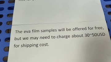 eva glass film samples for free for test