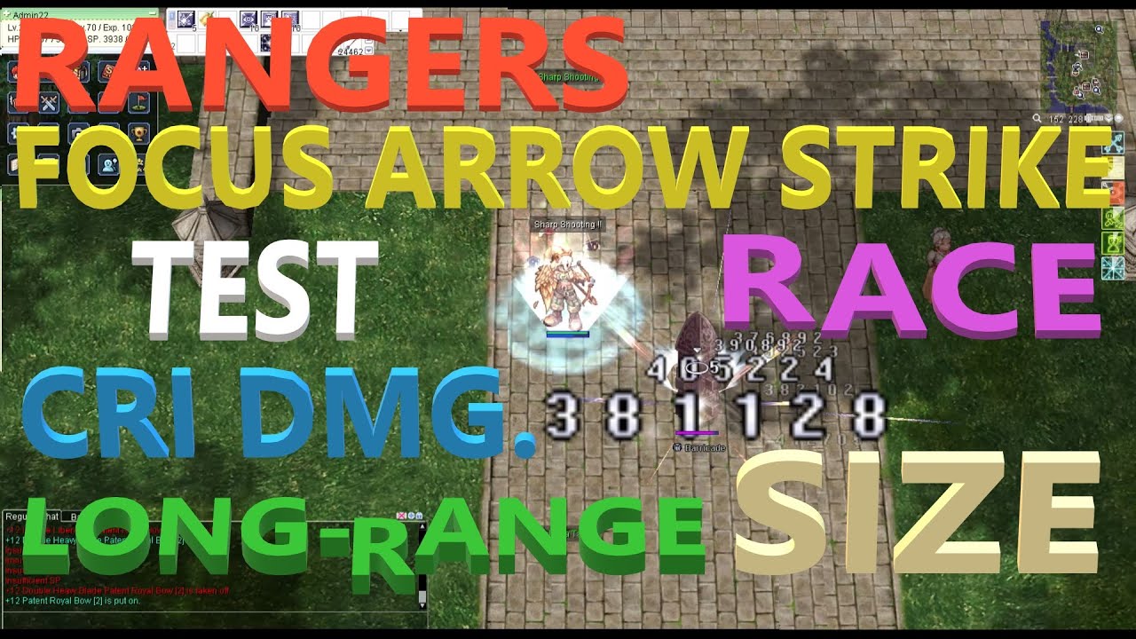 Ragnarok - Test Focus Arrow Strike (Sharp Shooting) By Cards (Cri Dmg