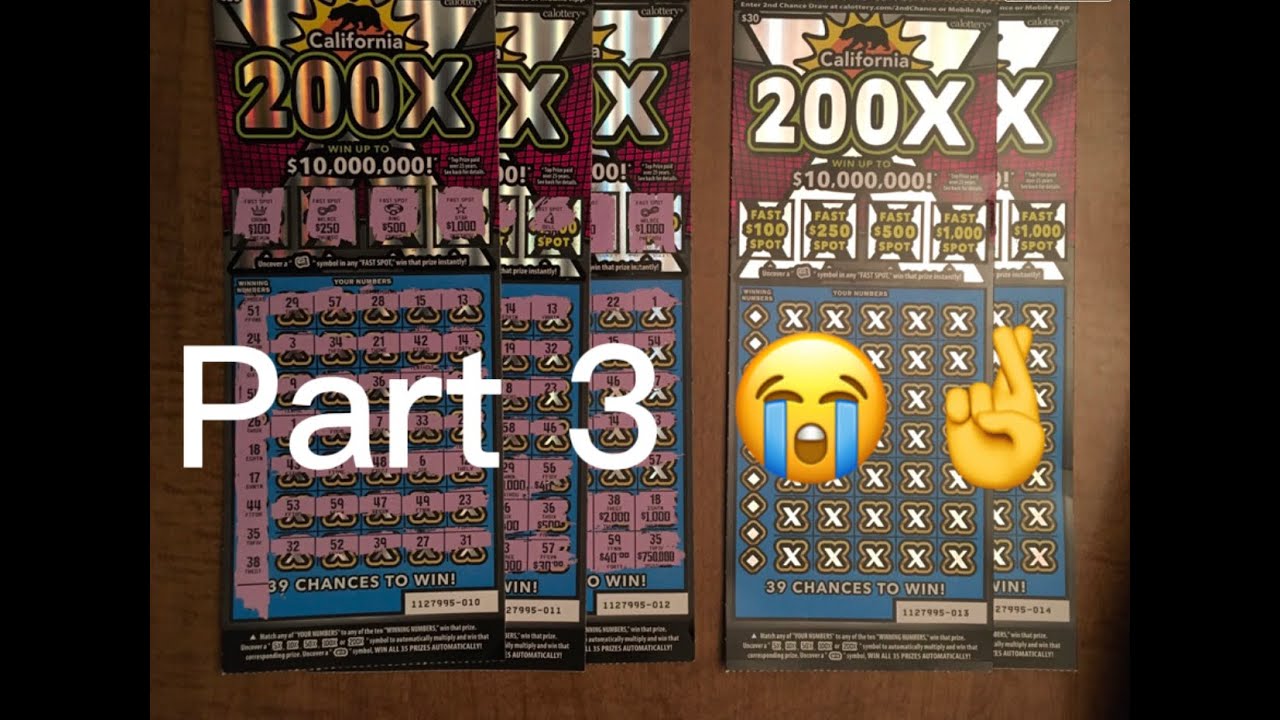 ☀️200x CALIFORNIA SCRATCHER☀️30 LOTTERY TICKETS **part 3** YouTube