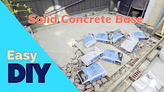 Solid Concrete Base Surface Foundation the Easy DIY way